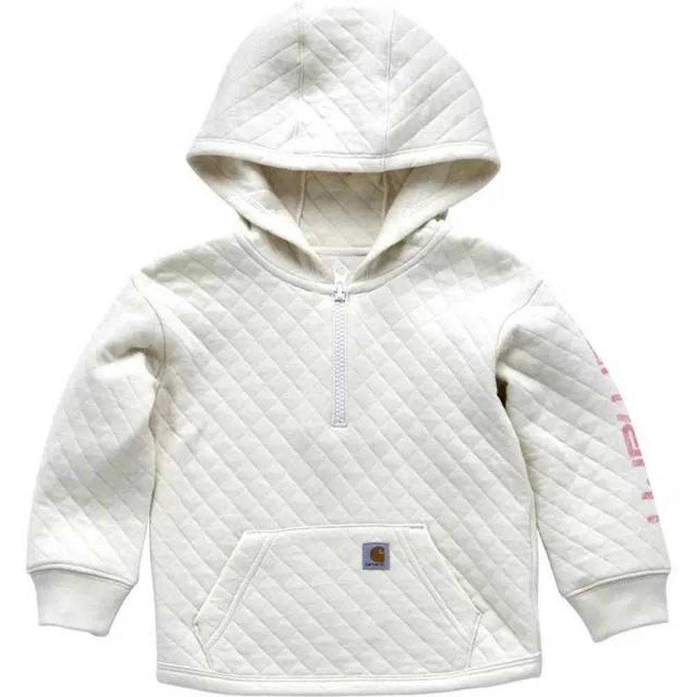 Carhartt Kids Long-Sleeve Quilted Jersey Half-Zip Sweatshirt-CA7106-CA35-T