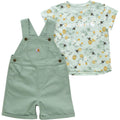 Carhartt Kids Short-Sleeve Bee Bodysuit And Canvas Shortall Set-CG9929-GH5-T