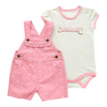 Carhartt Kids Short-Sleeve Bodysuit And Canvas Shortall Set-CG9930-P34-I