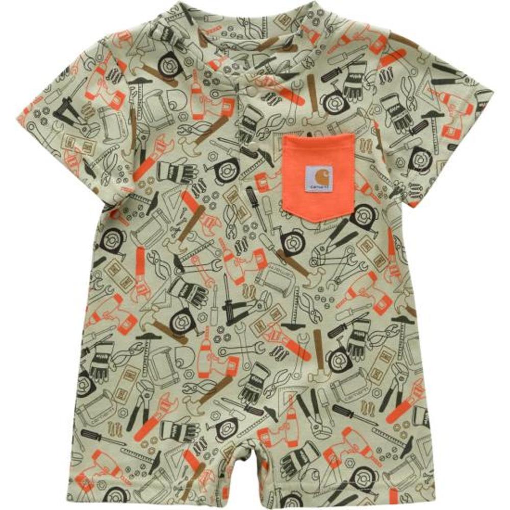 Carhartt Kids Short-Sleeve Tool Print Romper-CM8771-G17-I