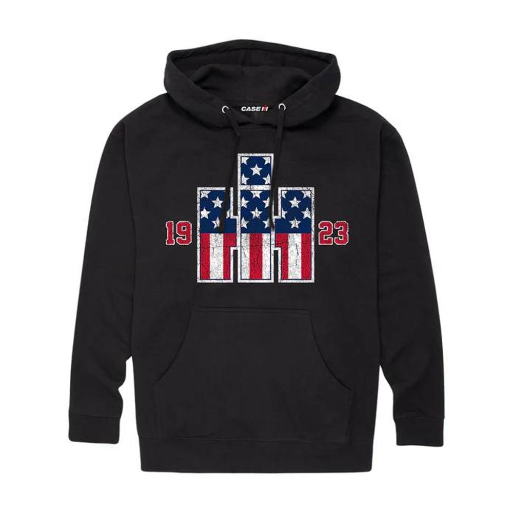 Country Casuals Vintage IH Patriotic Mens Pullover Hood - Mens