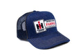 International Harvester IH Farmall Logo Hat, Denim Mesh