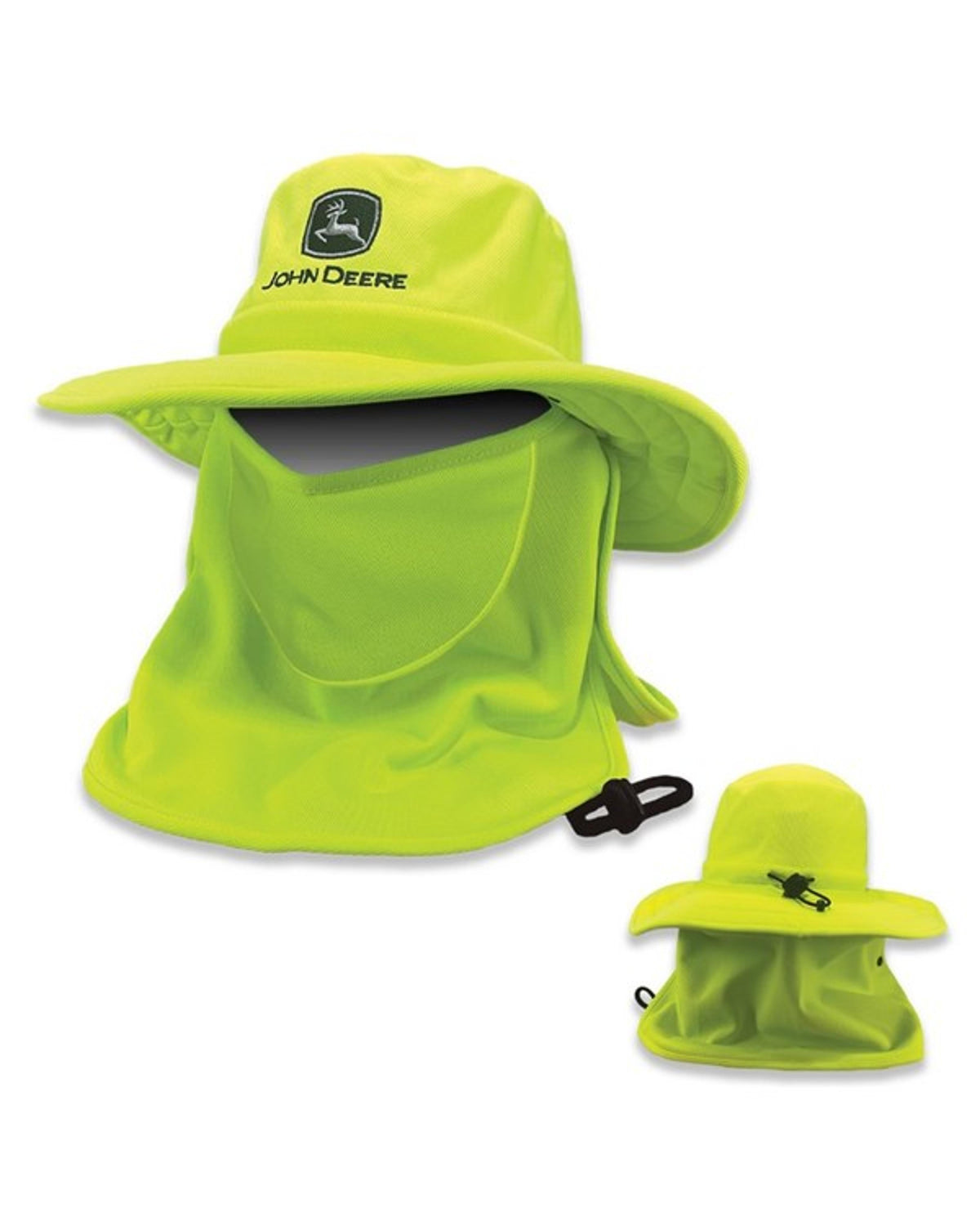 John Deere Mens Bucket Hat Removable Neck Cover and Mask-J15D-03DM-JDR-8SB