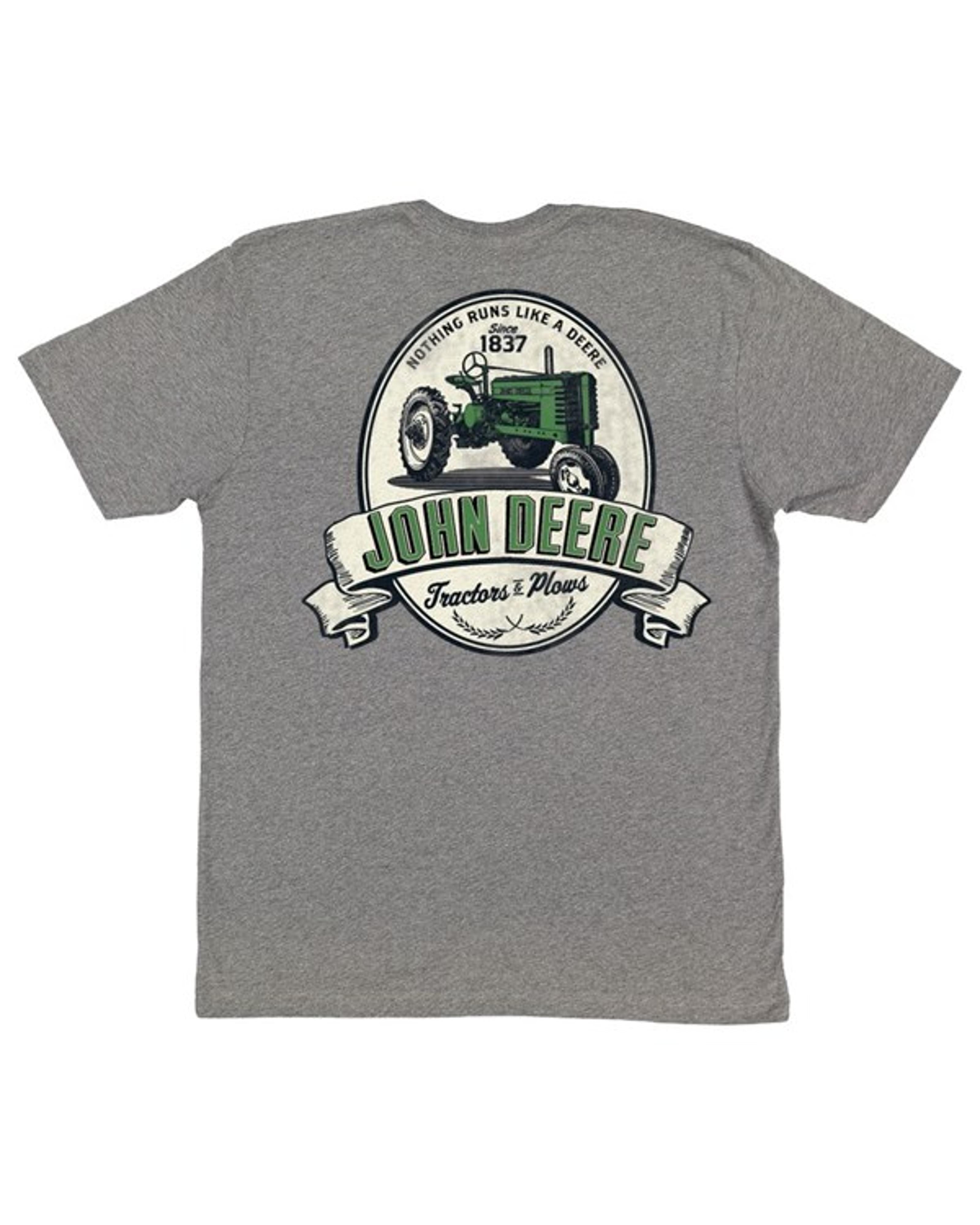 John Deere Mens Cigar Lable Short Sleeve Tee-JM00-02X1-JDR-8B3