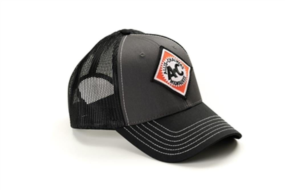 Jd Productions Inc Vintage Allis Chalmers Logo Hat, Gray With Black Mesh Back