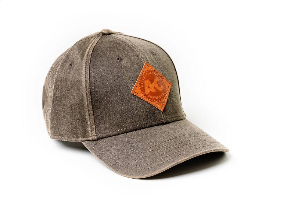 JD Productions Vintage Allis Chalmers Logo Hat, Leather Emblem