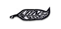 Lane Frost Lane Frist Feather Sticker-Black-LFBSTK15