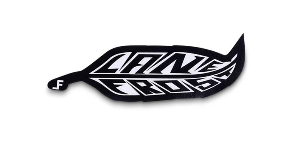 Lane Frost Lane Frist Feather Sticker-Black-LFBSTK15