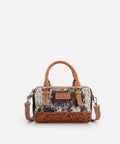 Montana West Wrangler Genuine Hair-On Cowhide Barrel Bag/Crossbody-WG169-2025BR