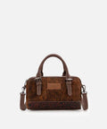 Montana West Wrangler Genuine Hair-On Cowhide Barrel Bag/Crossbody-WG169-2025CF
