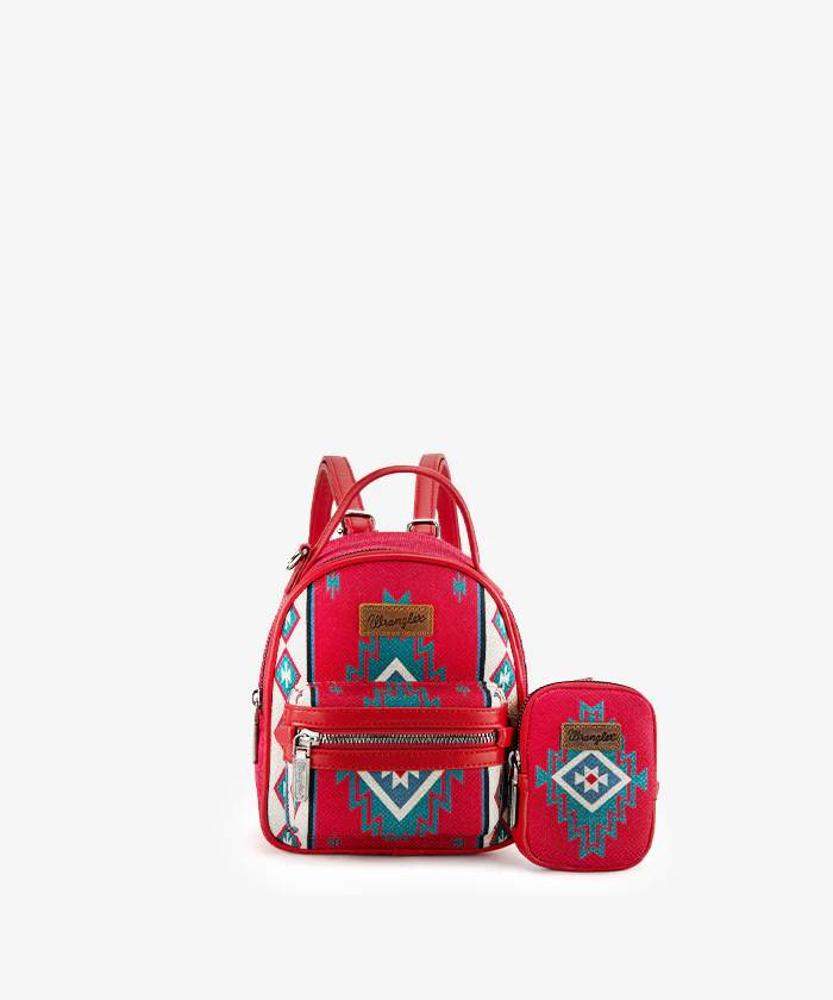 Montana West Wrangler Kintted Mini Backpack With Coin Pouch-WG174-8600RD