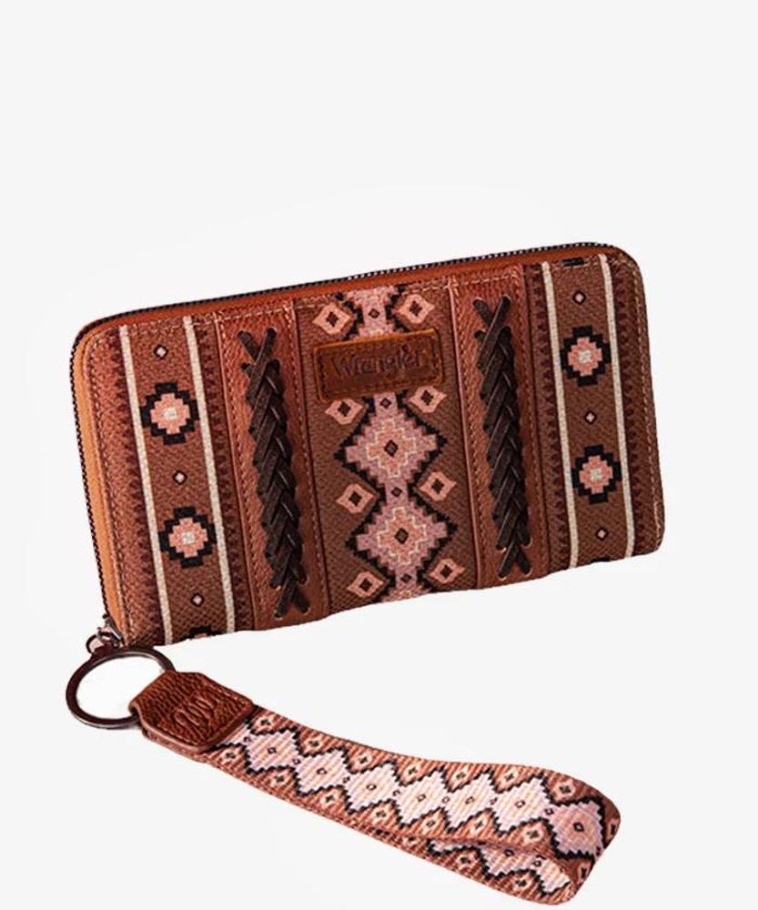 Montana West Wranglersouthwestern Art Print Wallet-WG2203-W006DBR