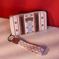 Montana West Wrangler Southwestern Art Print Wallet Pink-WG2203-W006PK