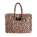 Montana West Wrangler Leopard Print Oversized Tote Bag-WG284-8119BR