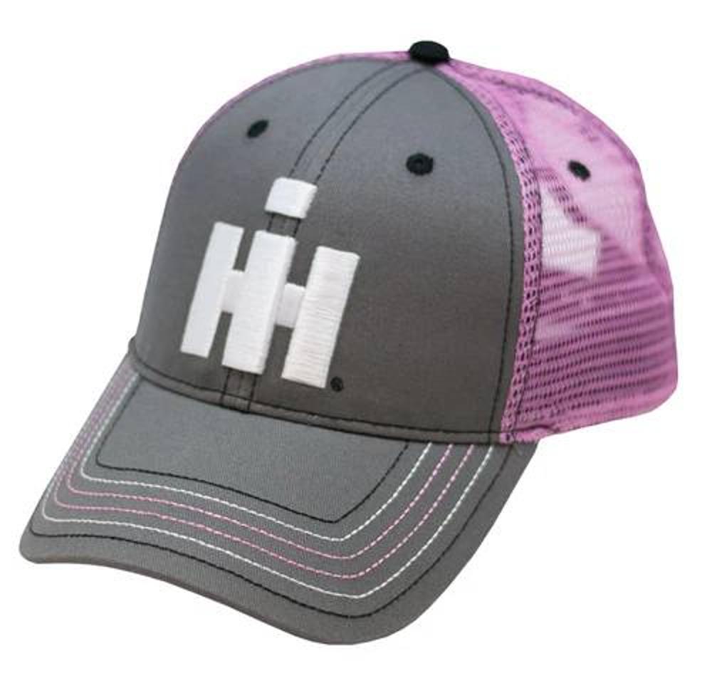 540 Brands Ih Ladies 3D Logo Gray&Pink Mesh Back Cap