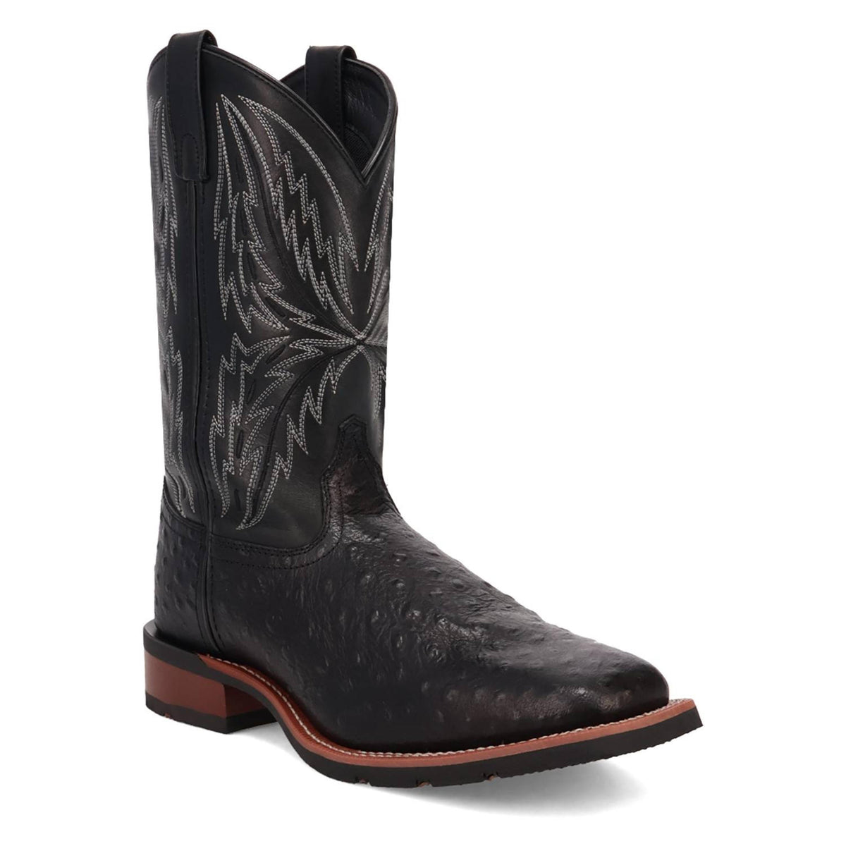 Laredo Mens Stride Full Ostrich Print Western Boots-8006