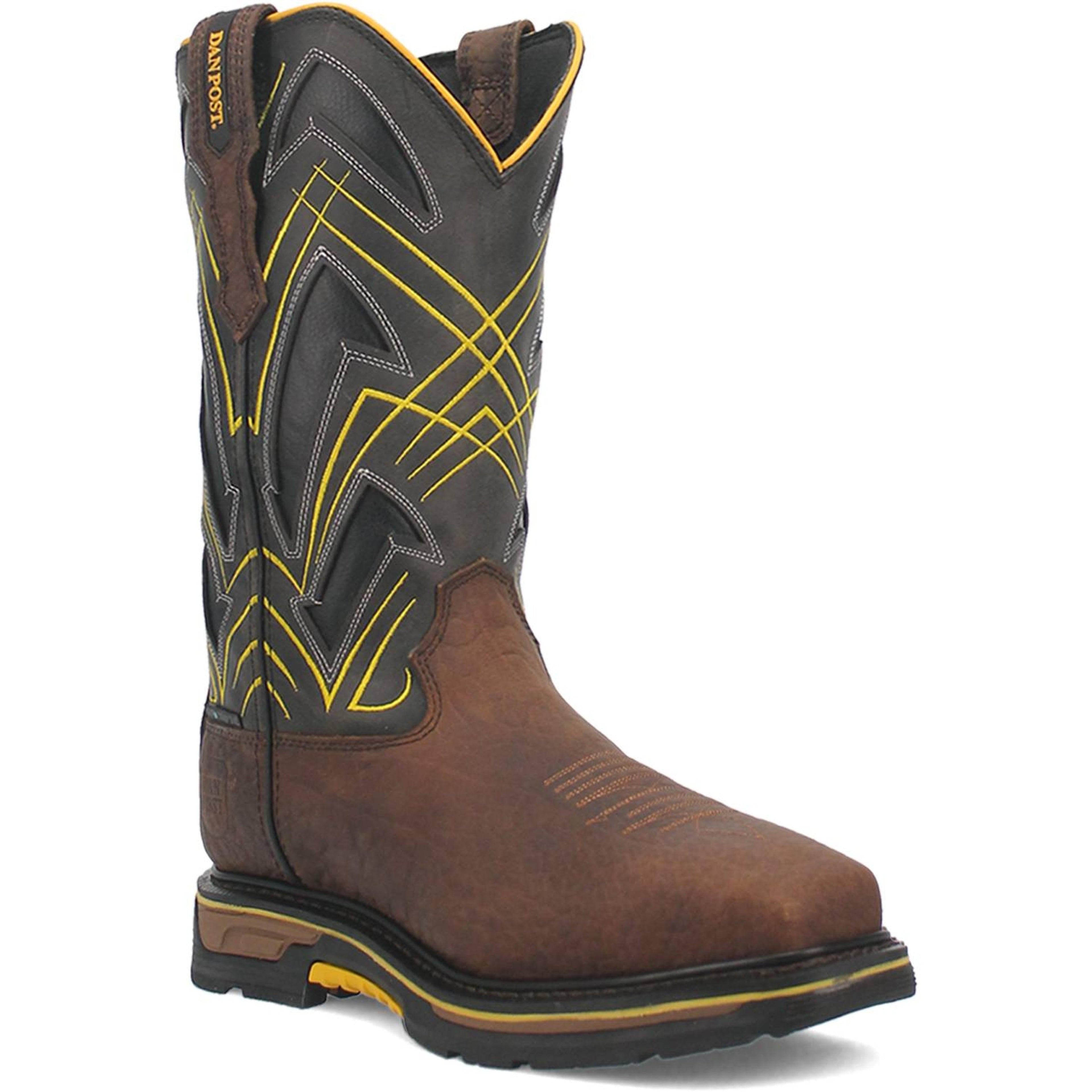 Dan Post Mens Cyclone Composite Toe Met Guard Waterproof Western Work Boot-DP59436