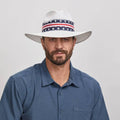 American Hat Maker KNOX-White Banded Sun Hat