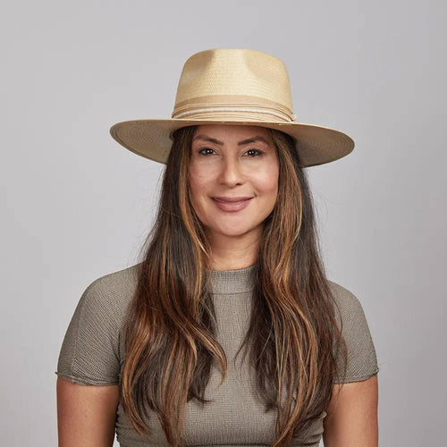 American Hat Maker Corinth Ivory Straw Hat-CORINTH
