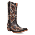 Dan Post Mens Black Lace Racer Snip Western Lace-Up Boot-DP7014