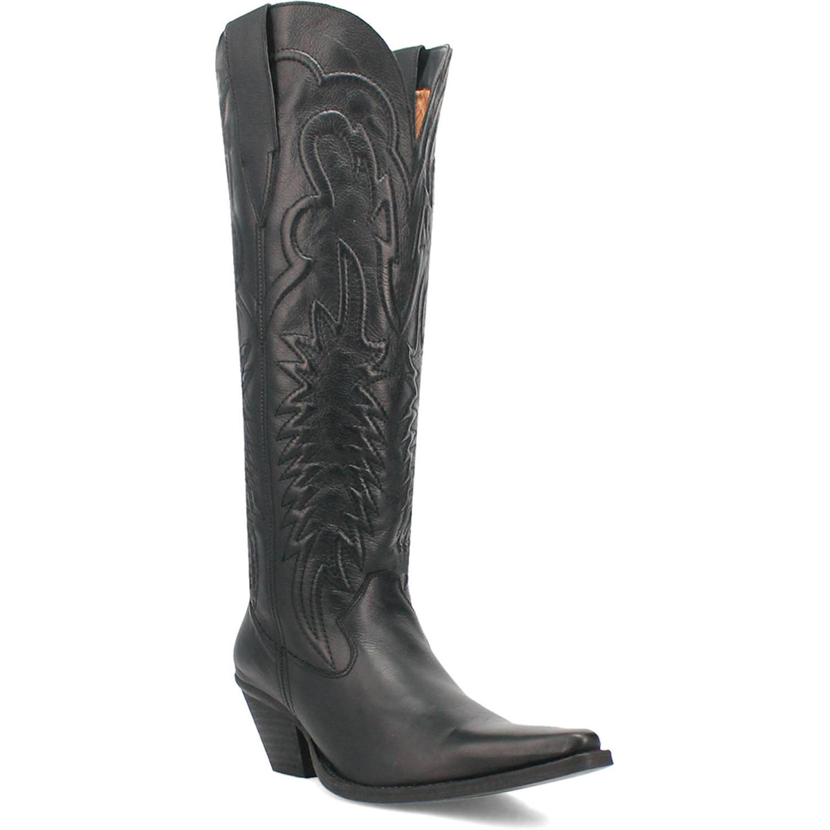 Dingo Womens Raisin Kane Black 17 Leather Boot Western-DI167-BK