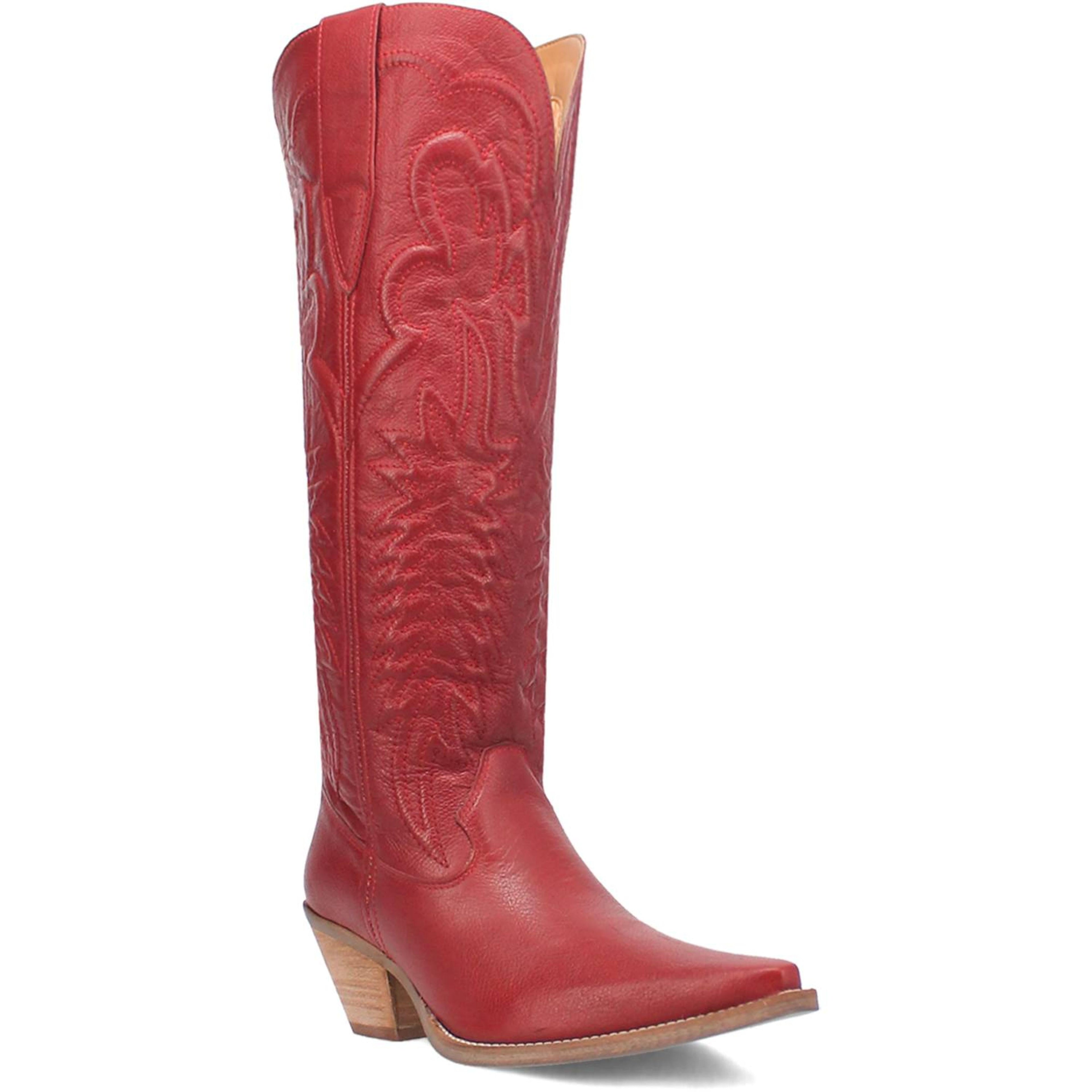Dingo Womens Raisin Kane Black 17 Leather Boot Western-DI167-RD