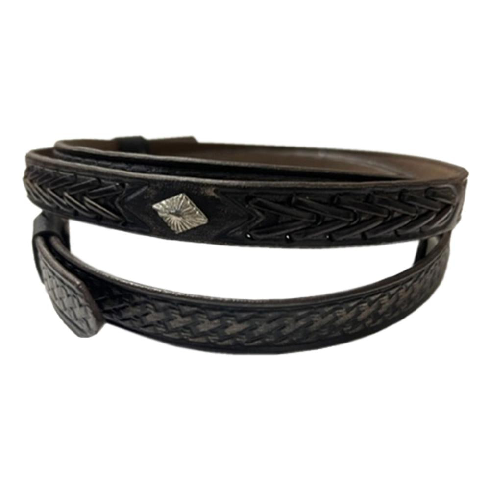 Western Express Hatband Dark Brown Lace-OC-384