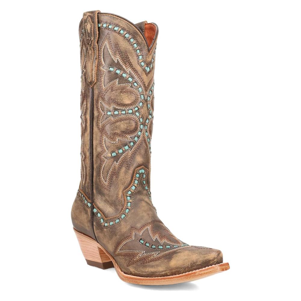 Dan Post Womens Mesa Leather Western Boot Honey-DP7054