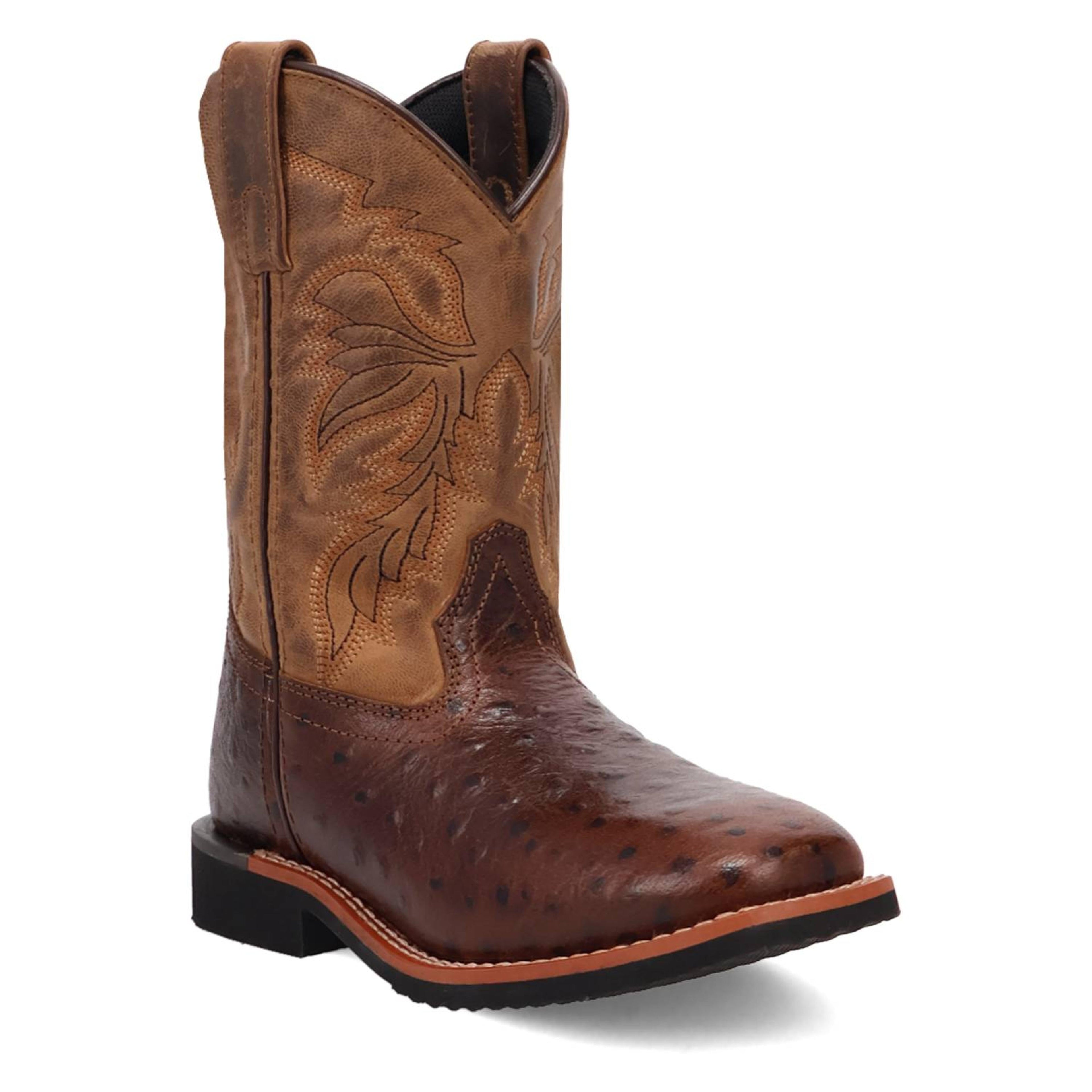 Dan Post Kids Jet ChildrenS Leather Western Boot Chocolate - Childrens-DPC4007