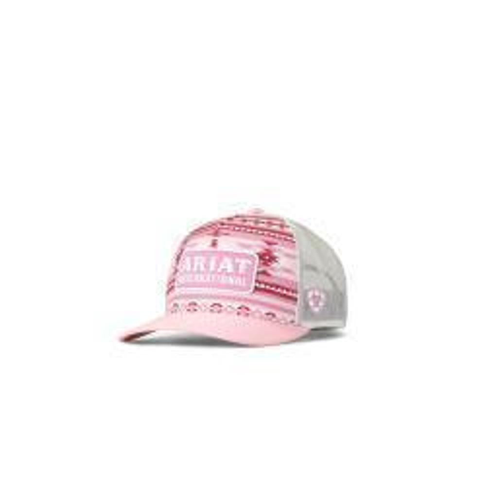 M&F Western Ariat Ladies Cap Southwestern Pattern Pink