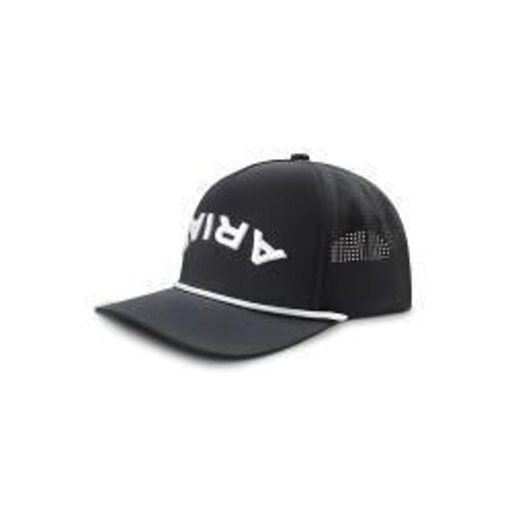 M and F Western Ariat Mens Cap Snap Back Upside Down Black