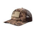 M&F Western Ariat Youth Boys Cap Snap Back Camo Flag Brown