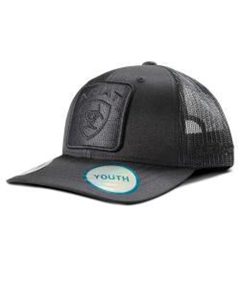 M&F Western Ariat Youth Boys Cap Woven Patch Black