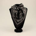 M and F Western Black Wild Rag - Mens