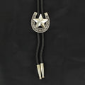 M and F Western Double S Adult Bolo Horseshoe - Star - Mens
