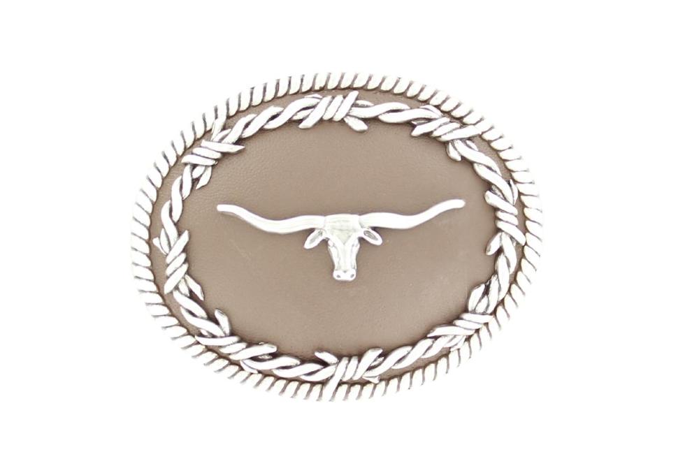 M&F Western Nocona Mens Oval Longhorn Buckle