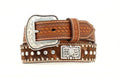 M and F Western Nocona Boys Calfhair Belt - Mens