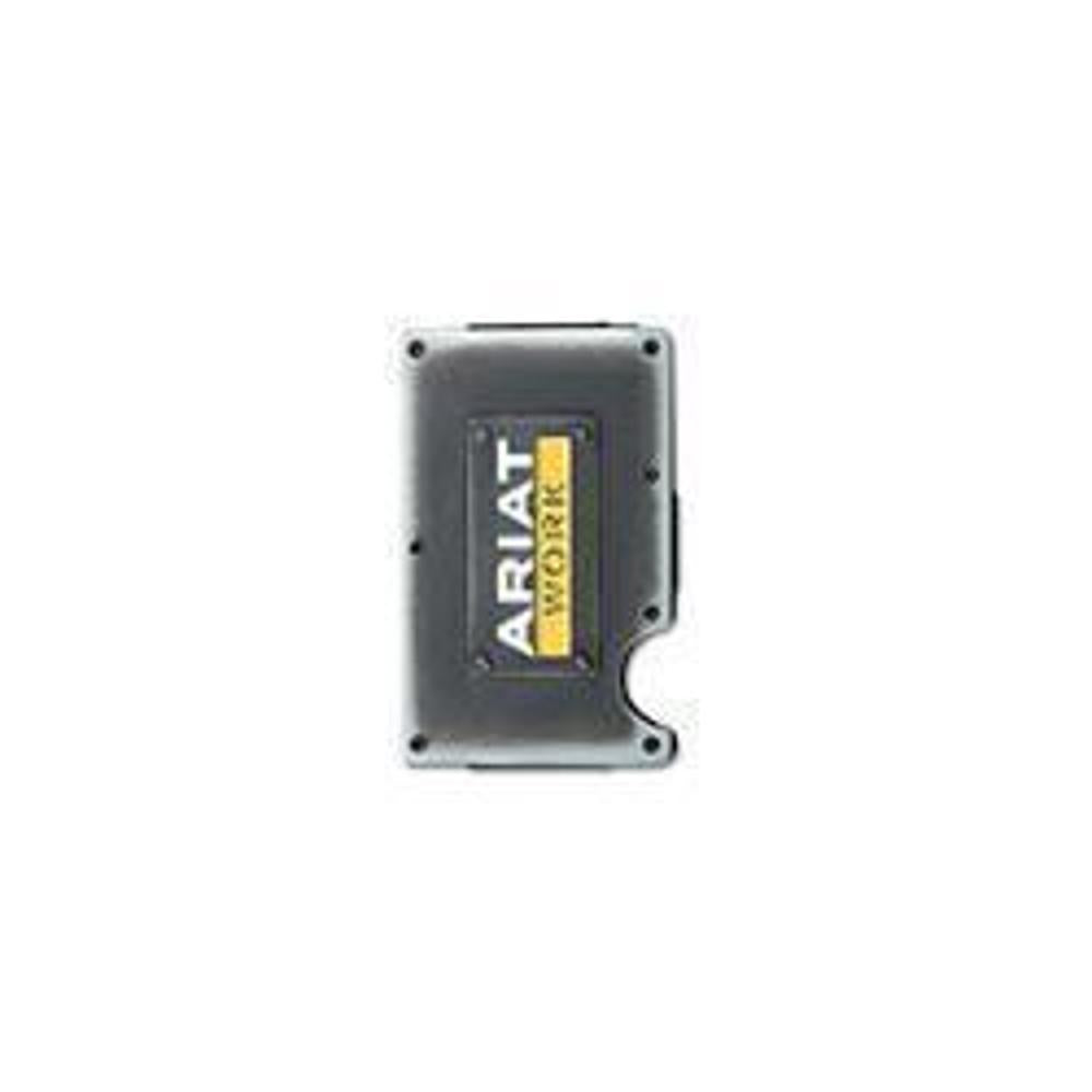 M&F Western Ariat Work Wallet Utility Stacked Logo Silver