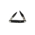 M and F Western Ariat Muskrat Double Blade Knife Black Medium - Mens