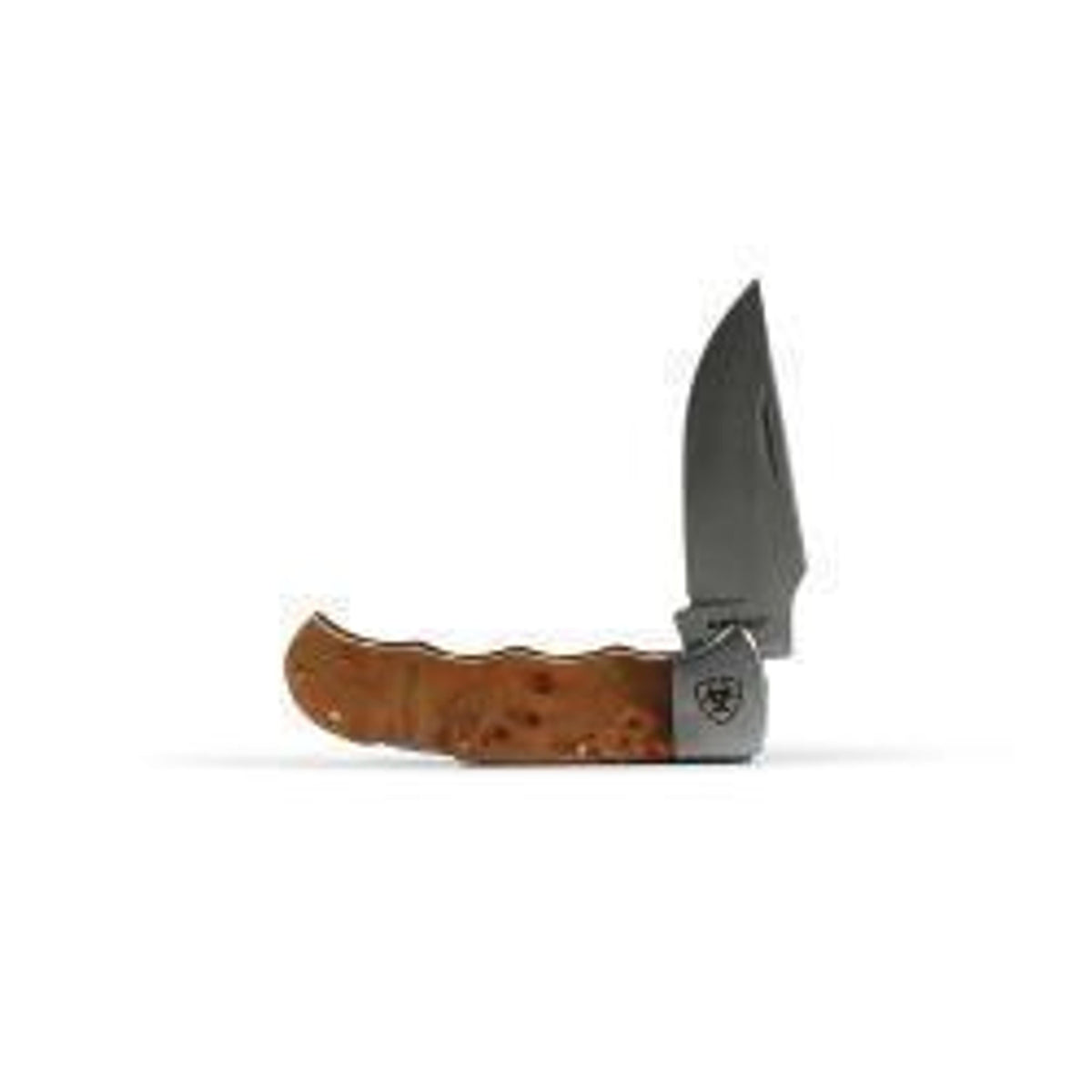 M and F Western Ariat Folding Smooth Brown Knife - Mens