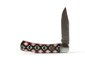 M and F Western Ariat Red White Aztec Pattern - Mens