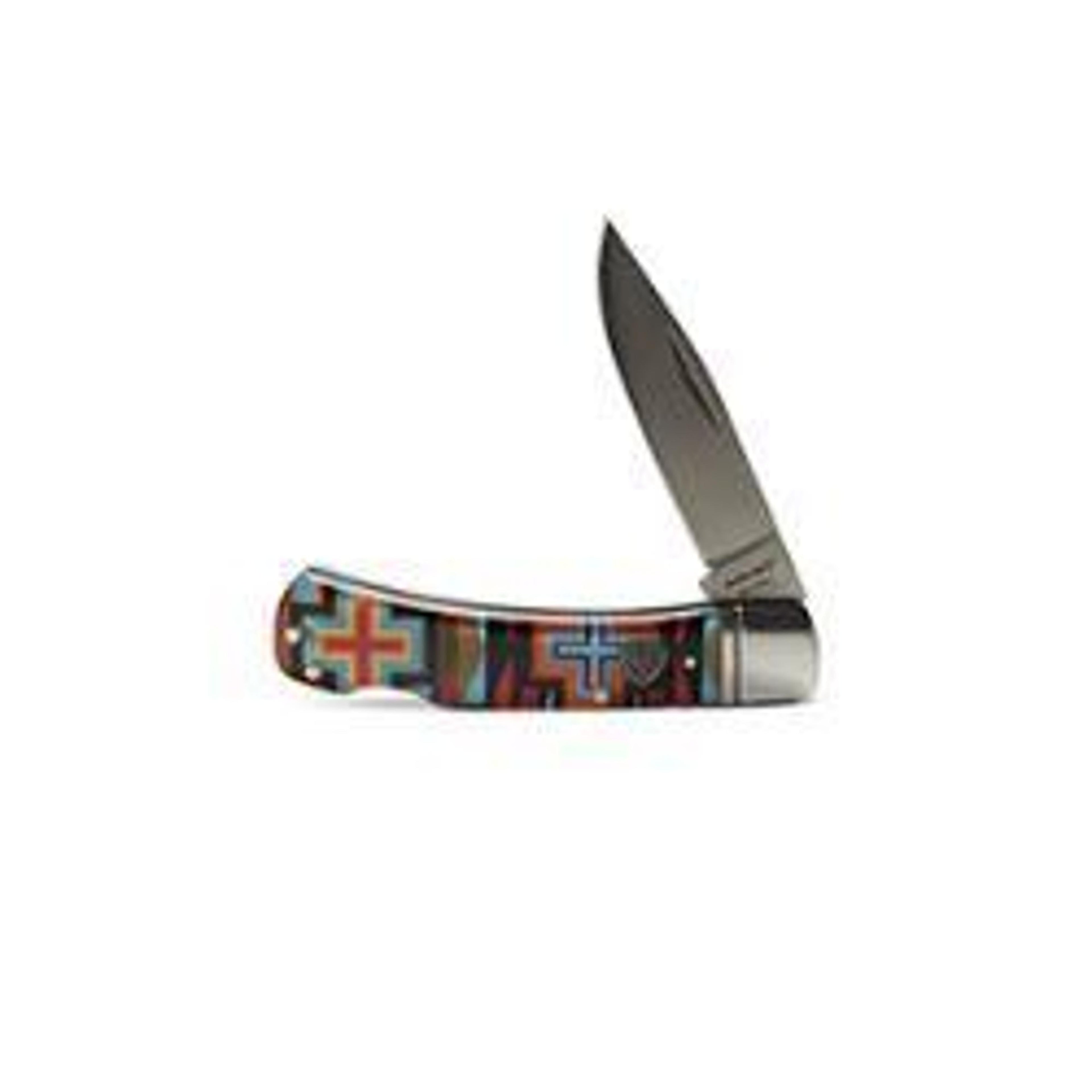 M and F Western Ariat Knife Smooth Multicolor Color - Mens