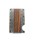 M&F Western 3D Mens Smart Wallet Wood Inlay Brown