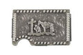 M&F Western 3D Mens Smart Style Wallet Cowboy Prayer Silver