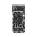 M&F Western 3D Mens Metal Money Clip Cowboy Prayer Silver