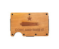 M and F Western 3d Mens Money Clip Come And Take It Natural - Mens
