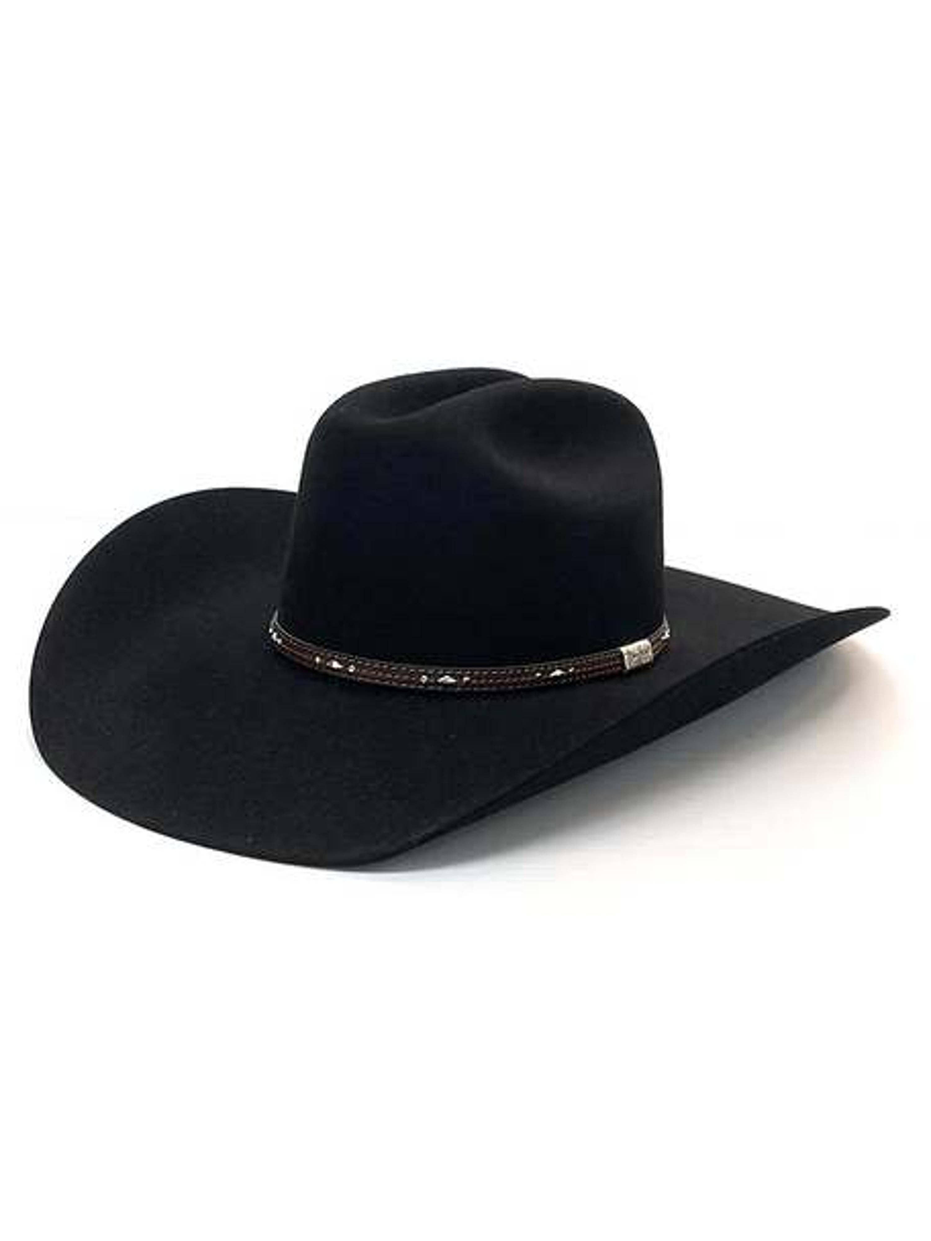 Stetson Resistol Kingman George Strait 6X Fur Felt Cowboy Hat Black-RFKHMN-524007