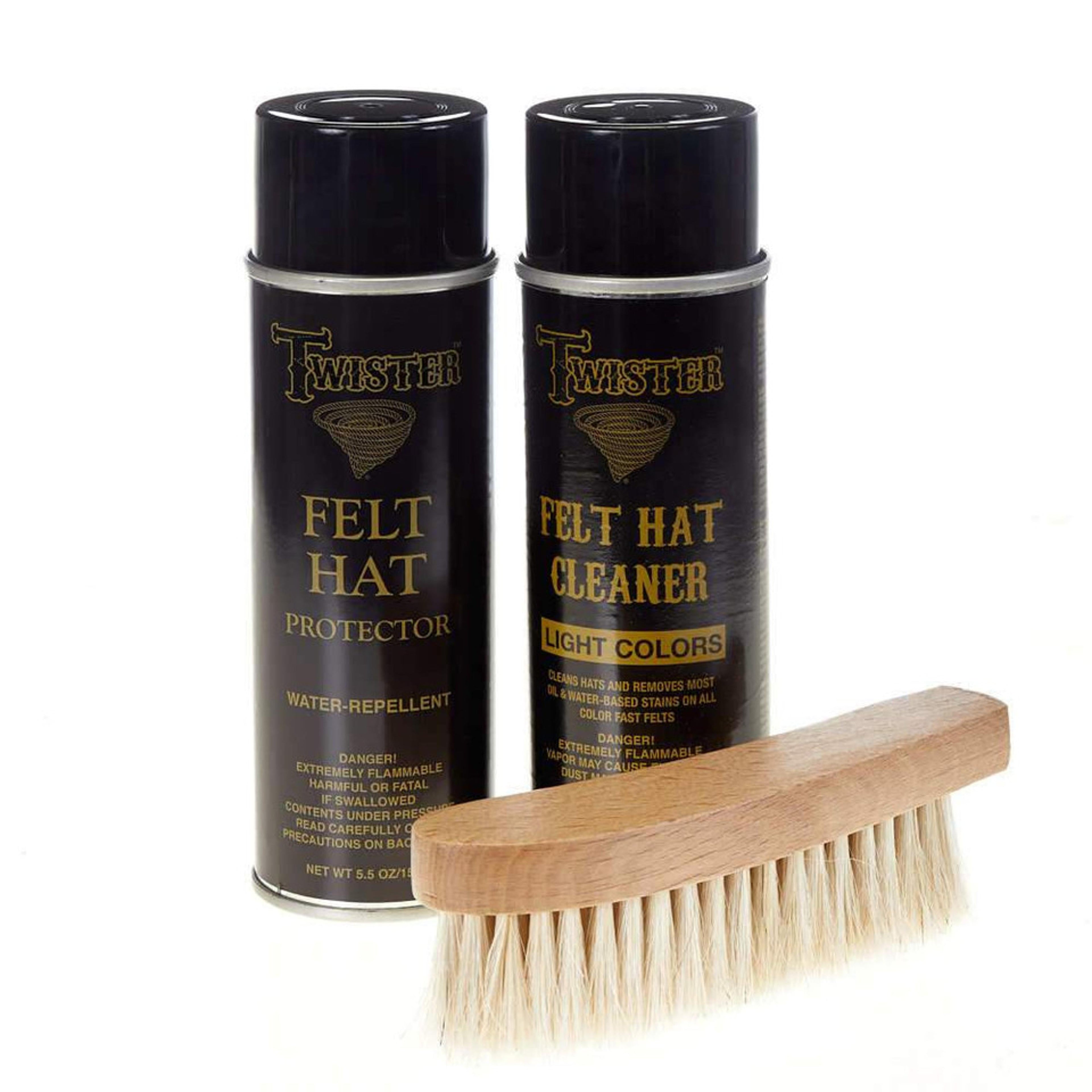 M and F Western Twister Felt Hat Care Kit Light | Twister Felt Hat Car