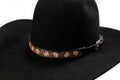 M&F Western Twister Hatband Floral Tooling Black And Brown