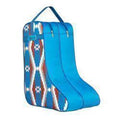 M and F Western Twister Boot Bag Red White Blue Southwestern Blue - Me